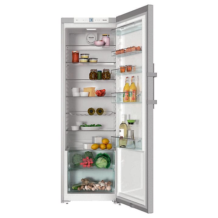 Miele K28202 Freestanding Fridge, A++ Energy Rating, 60cm Wide, Clean Steel - Atlantic Electrics - 39478271017183 