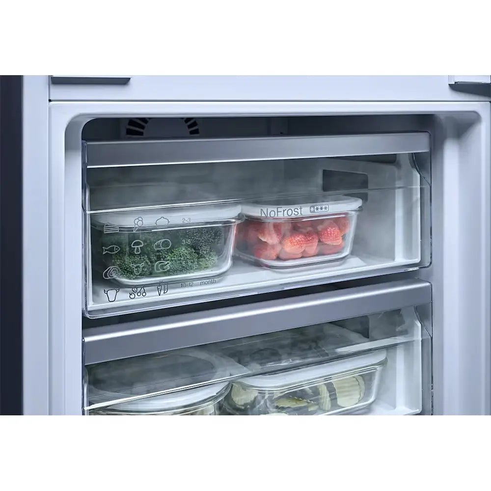 Miele KDN7724E 260 Litre Built-In Fridge Freezer Combination with DailyFresh ExtraCool and NoFrost, 54.1cm Wide - Fixed Door - Atlantic Electrics - 41468292169951 