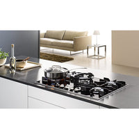 Thumbnail Miele KM3034 806mm wide, 5 zone gas hob with wok burner - 39478271213791