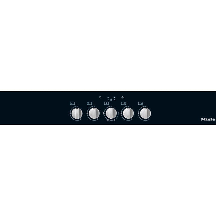 Miele KM3034-1 81cm 5 Zone Gas On Glass Hob - Obsidian Black | Atlantic Electrics