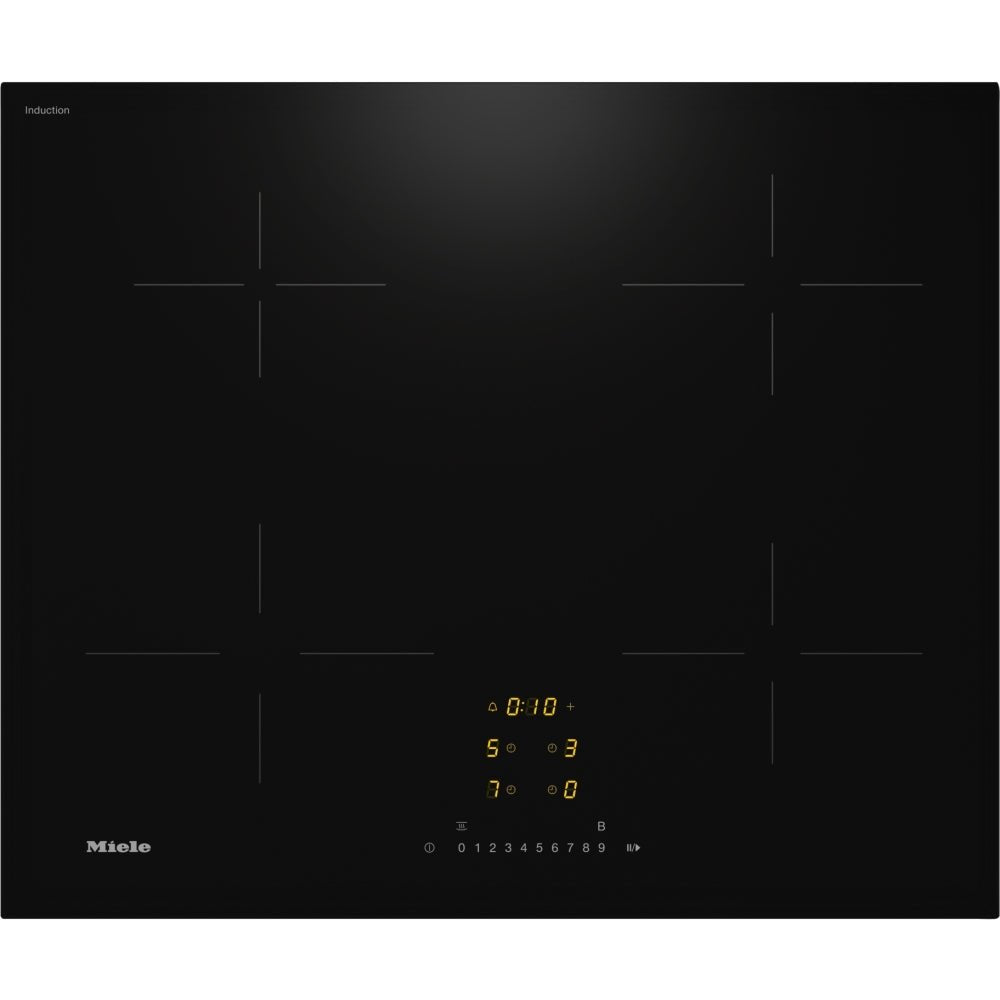 Miele KM7361FL Induction Hob with Onset Controls, 4 Cooking Zones, 62cm Wide - Black - Atlantic Electrics - 41410555773151 