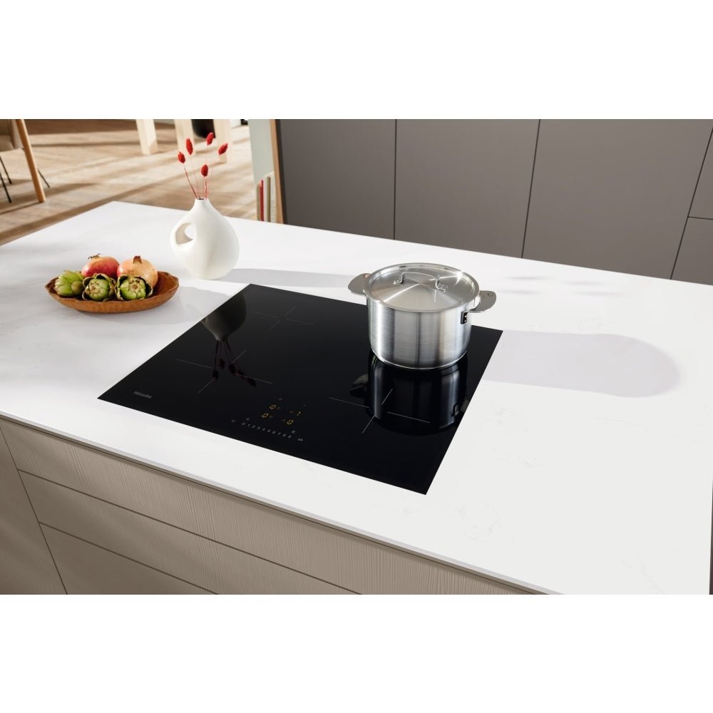 Miele KM7361FL Induction Hob with Onset Controls, 4 Cooking Zones, 62cm Wide - Black - Atlantic Electrics - 41410555805919 
