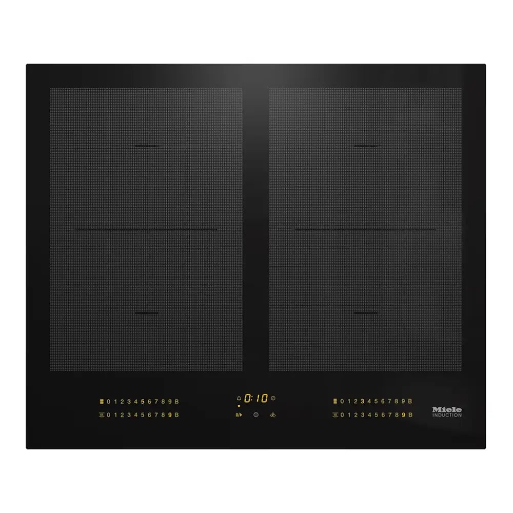 Miele KM7564FL Induction Hob with Onset Controls, 4 Cooking Zones with 2 PowerFlex Areas - Black | Atlantic Electrics - 41499144323295 