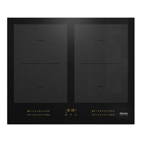 Thumbnail Miele KM7564FL Induction Hob with Onset Controls, 4 Cooking Zones with 2 PowerFlex Areas - 41499144323295