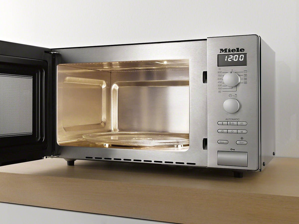 Miele M6012SC-CLST 26 Litre Freestanding Microwave Oven, 900W, 52cm Wide - Stainless Steel - Atlantic Electrics - 41437831037151 