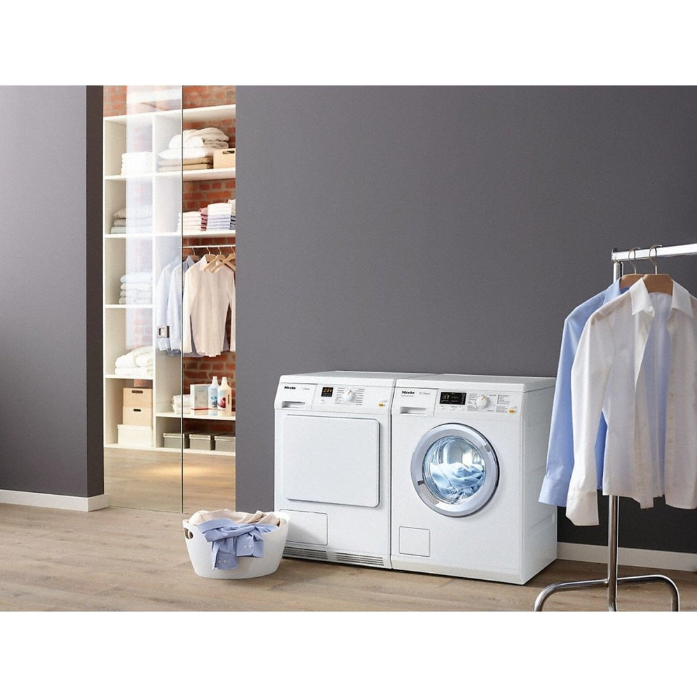 Miele TDA150C 7kg Slanted Face Condenser Tumble Dryer - Lotus White - Atlantic Electrics - 39478272426207 