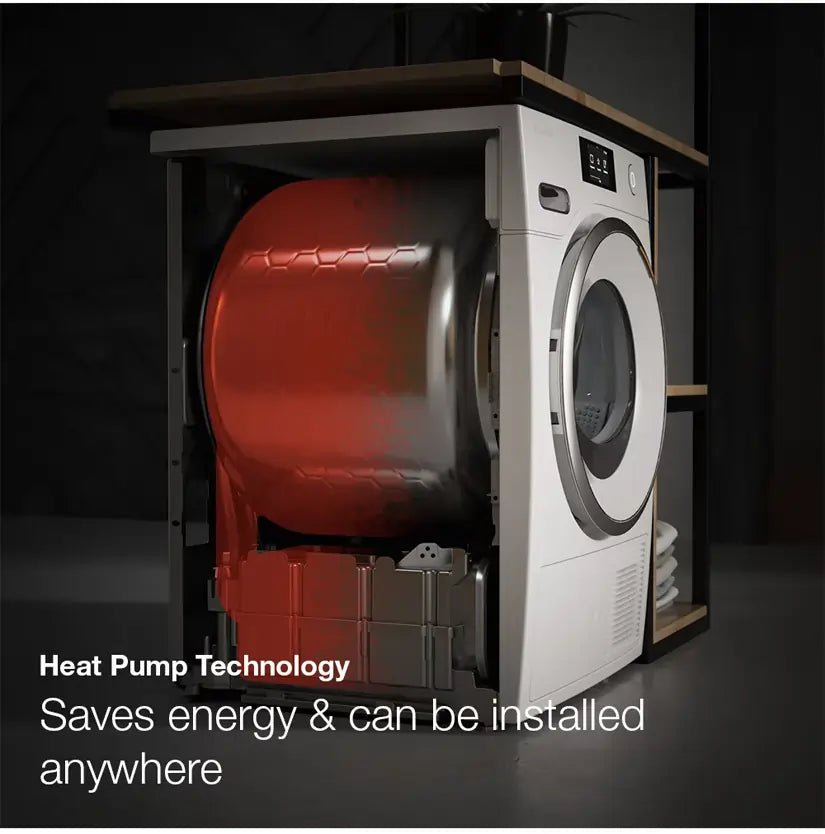 Miele TED265WP Freestanding Heat Pump Tumble Dryer, 8kg Load, White | Atlantic Electrics