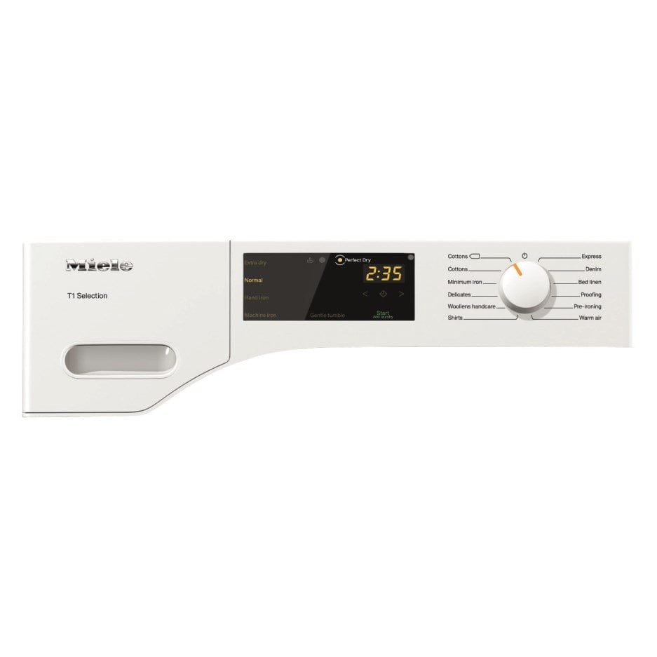 Miele TSB143WP 7kg Heat Pump Freestanding Tumble Dryer - White - Atlantic Electrics - 39478274621663 