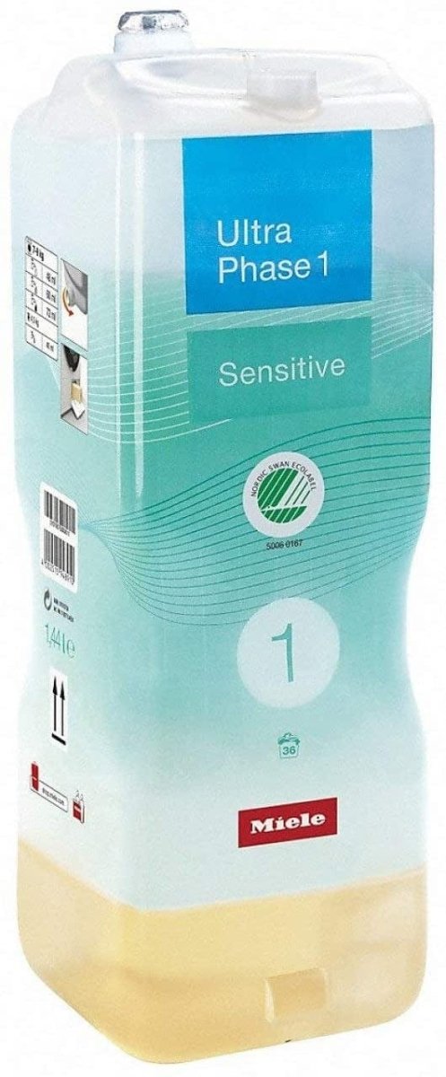 Miele UltraPhase 1 Sensitive (1.4 litres) 2-component detergent for whites and coloured items. | Atlantic Electrics - 39478273212639 