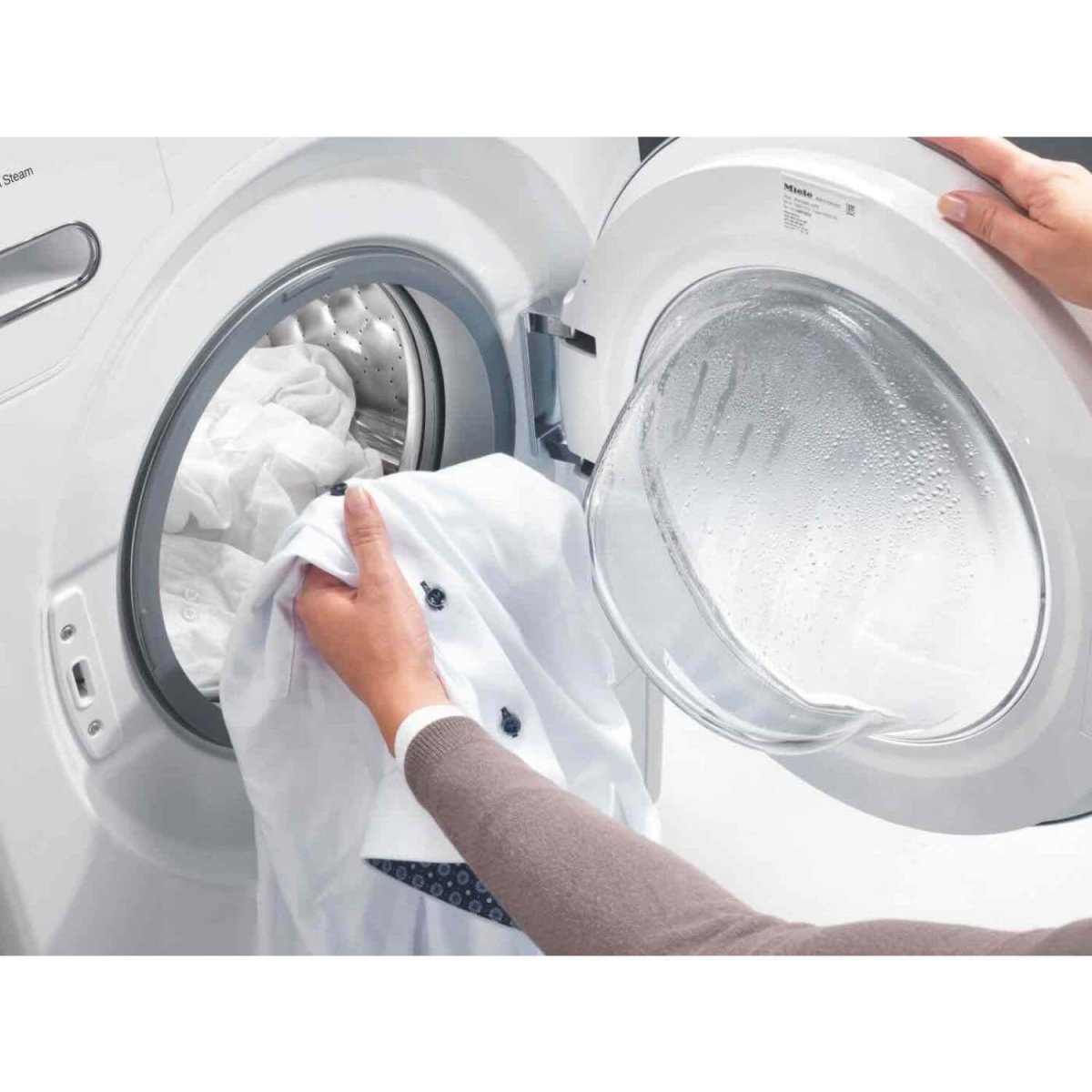 Miele W1 WCG660 WCS TDos&9kg Front-Loading Washing Machine - Lotus White | Atlantic Electrics