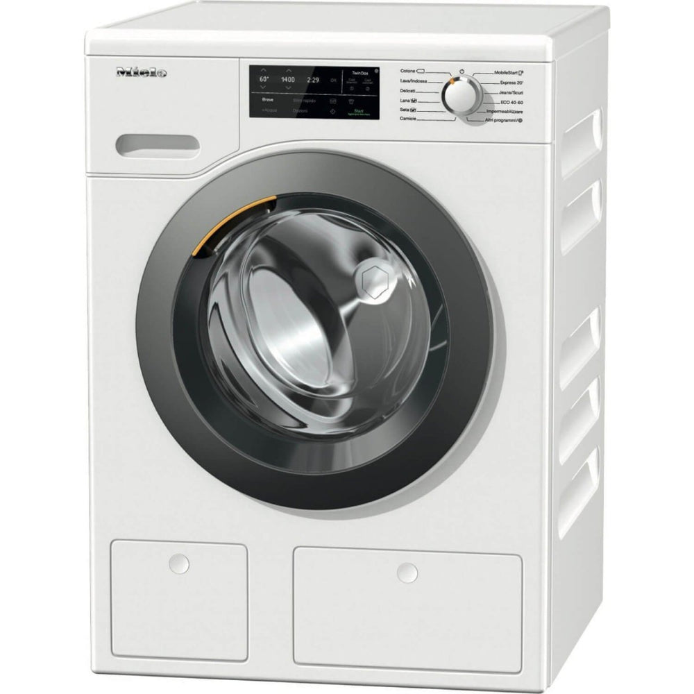 Miele W1 WCG660 WCS TDos&9kg Front-Loading Washing Machine - Lotus White | Atlantic Electrics - 39478279110879 