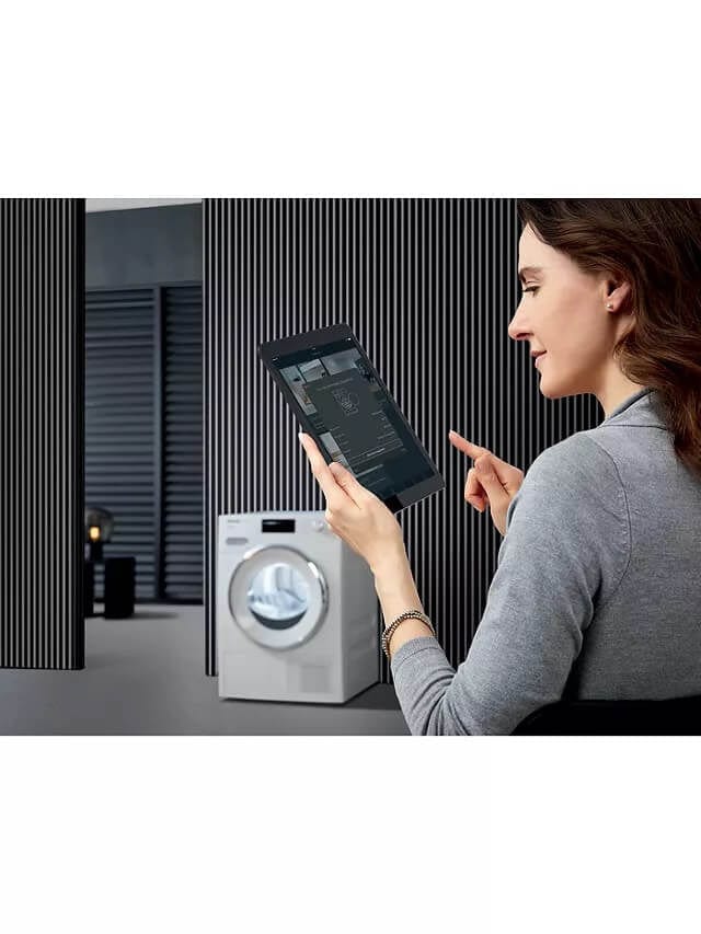 Miele WED665 Freestanding Washing Machine, 8kg Load, 1400rpm Spin, White | Atlantic Electrics - 39478279504095 