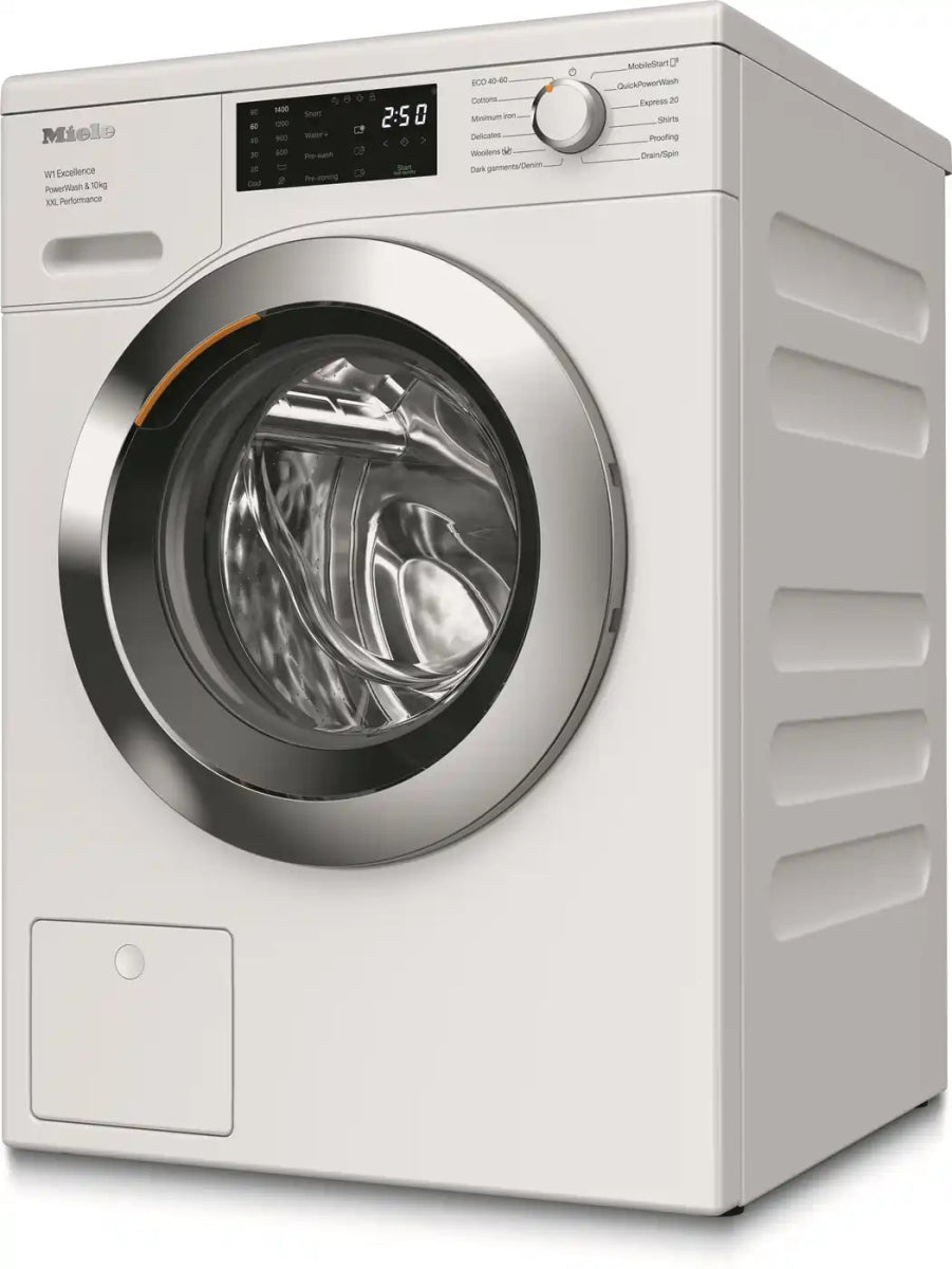 Miele WEK365 WCS QuickPowerWash 10Kg Washing Machine, 1400 Spin - White - Atlantic Electrics