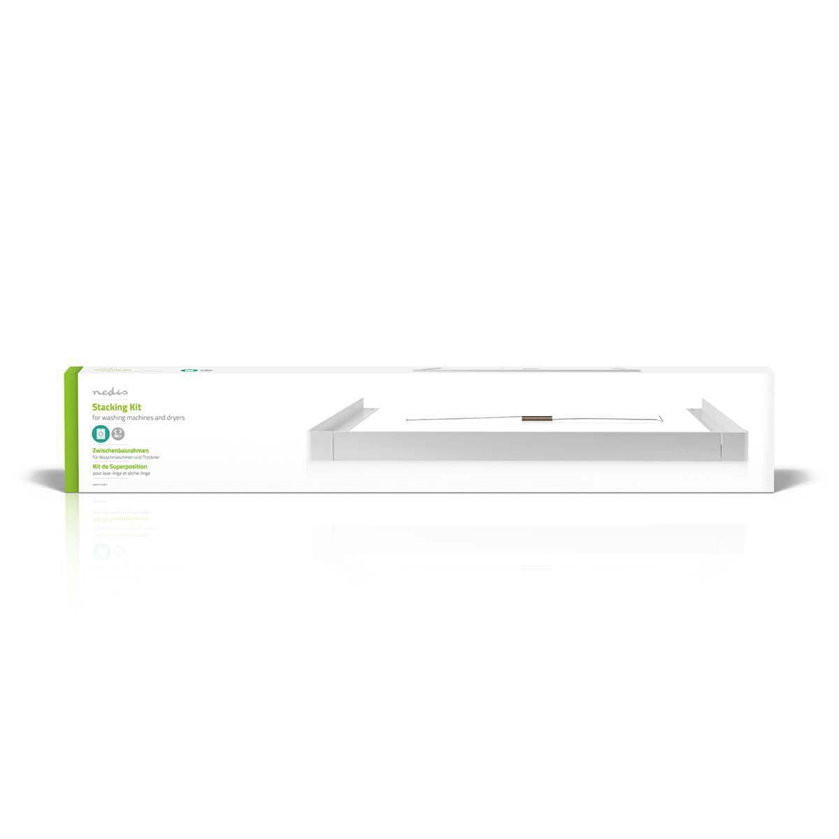 Nedis WASK110WT Universal Stacking Kit For Washing Machine - Dryer 60cm - White | Atlantic Electrics