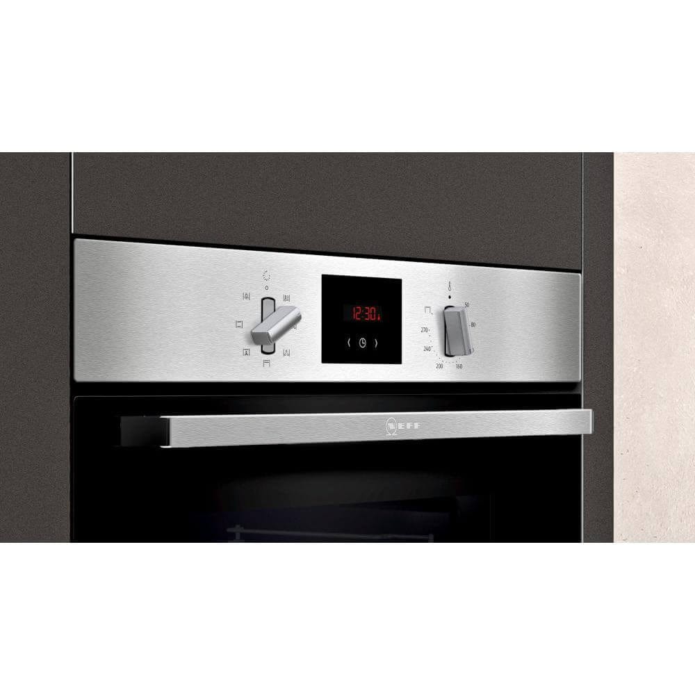 Neff B1GCC0AN0B Built In Electric Single Oven - Stainless Steel - Atlantic Electrics - 39478282453215 