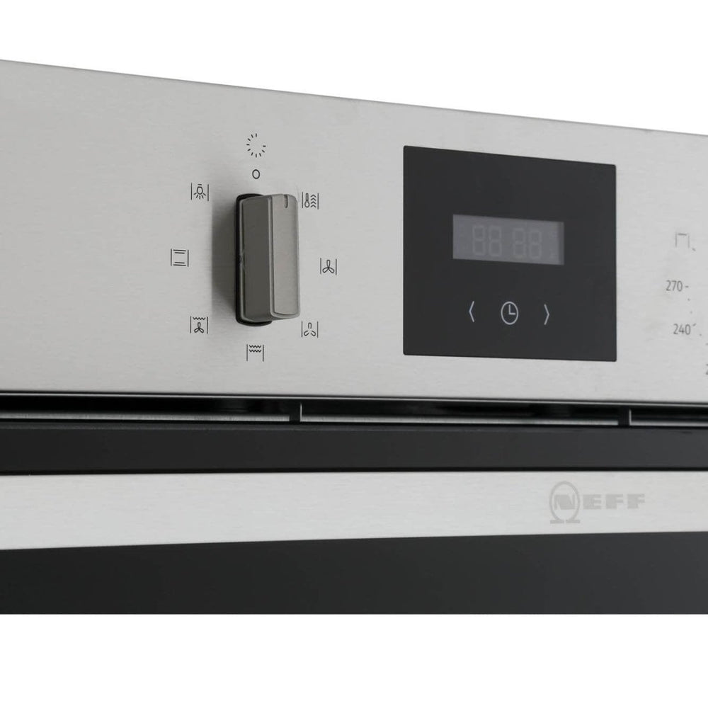 Neff B1GCC0AN0B Built In Electric Single Oven - Stainless Steel - Atlantic Electrics - 39478282649823 