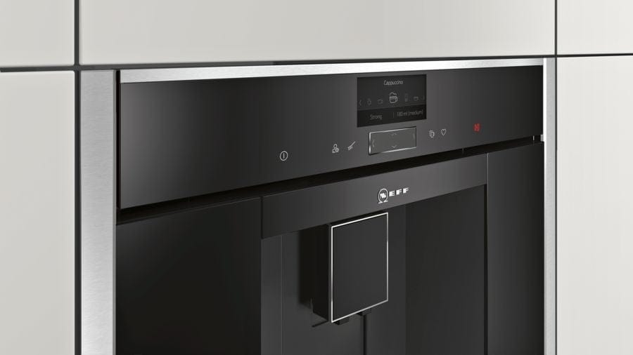 Neff C17KS61HO Fully Automatic Built-in Coffee Machine With Touch Controls & Home Connect - Black | Atlantic Electrics