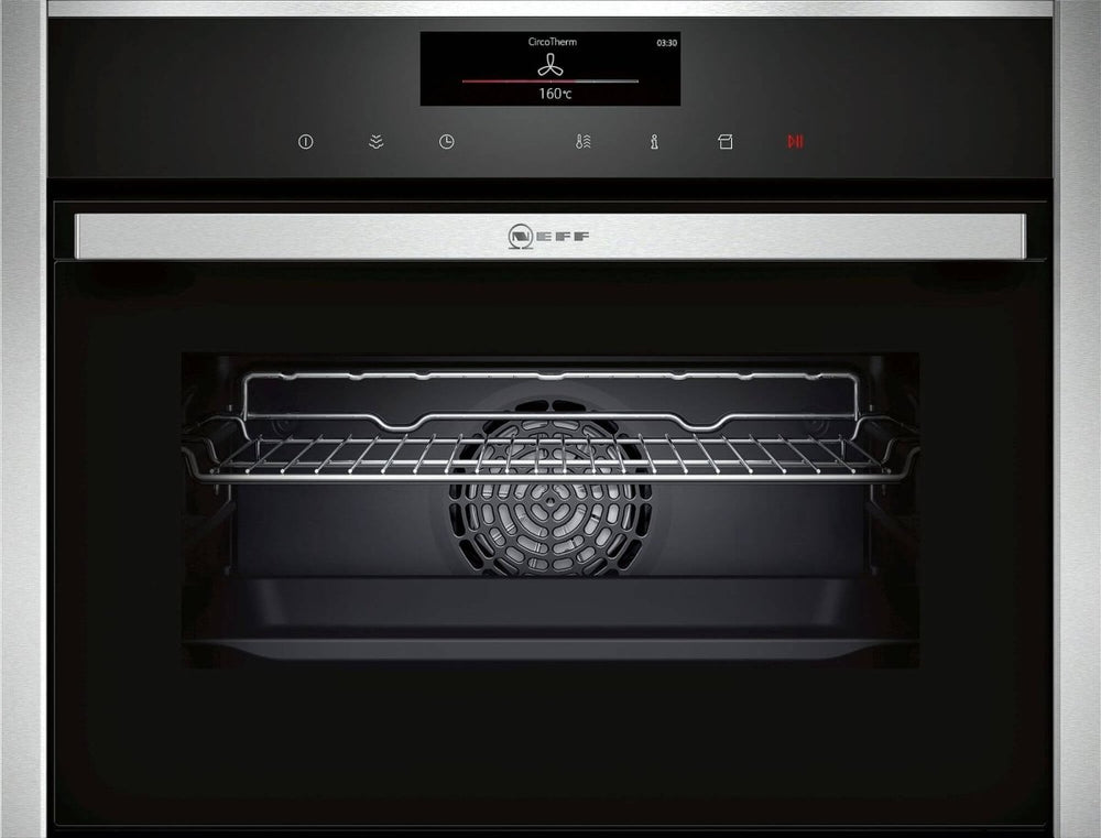 Neff C18FT56H0B N 90 Built-in compact oven with steam function Stainless steel - Atlantic Electrics - 39478280093919 