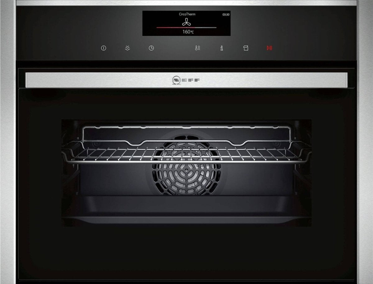 Neff C18FT56H0B N 90 Built-in compact oven with steam function Stainless steel - Atlantic Electrics