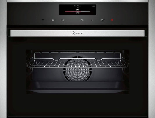 Neff C18FT56H0B N 90 Built-in compact oven with steam function Stainless steel | Atlantic Electrics