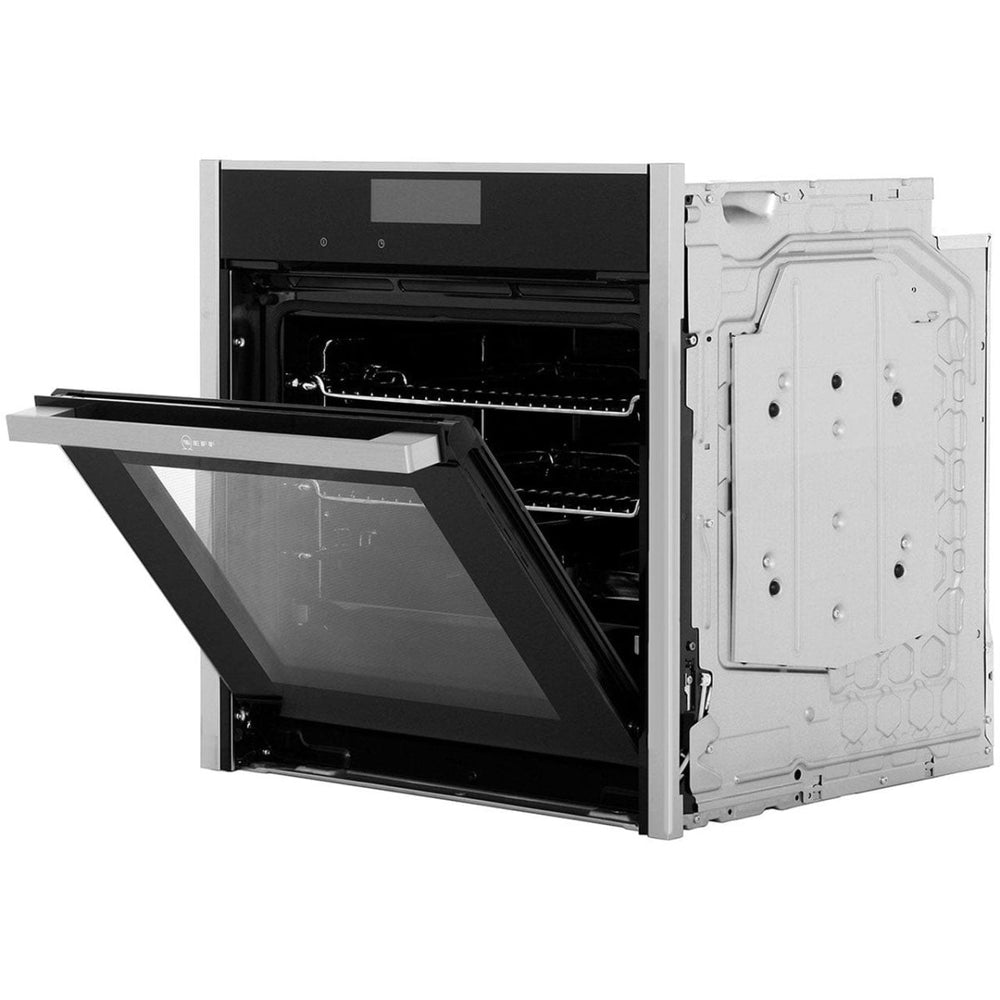 NEFF N90 Slide&Hide B58CT68N0B Built In Electric Single Oven Stainless Steel A Rated - Atlantic Electrics - 39478284812511 