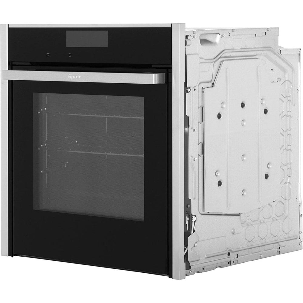 NEFF N90 Slide&Hide B58CT68N0B Built In Electric Single Oven Stainless Steel A Rated - Atlantic Electrics - 39478284779743 