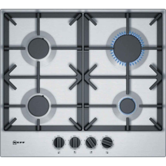 Neff T26DS49N0 58cm Gas Hob Stainless Steel | Atlantic Electrics