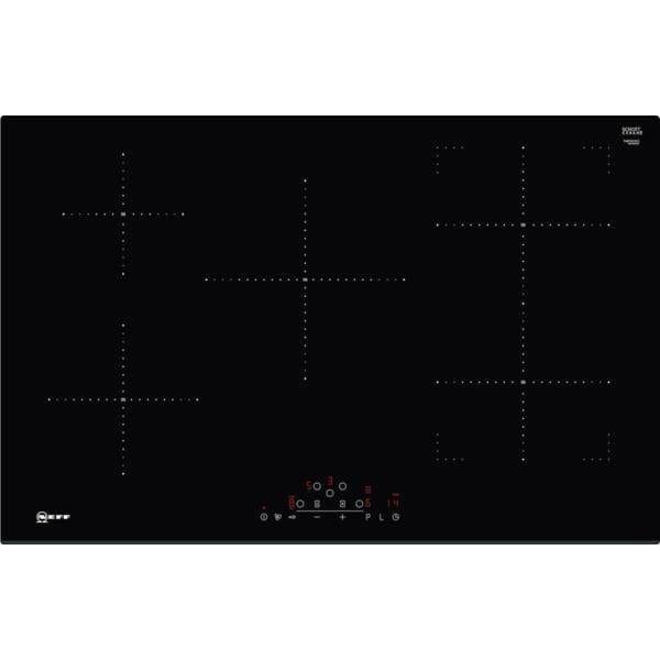 Neff T48FD23X2KIT 80cm Induction Hob with CombiZone - Black (Free Pan Set) | Atlantic Electrics - 39478293889247 