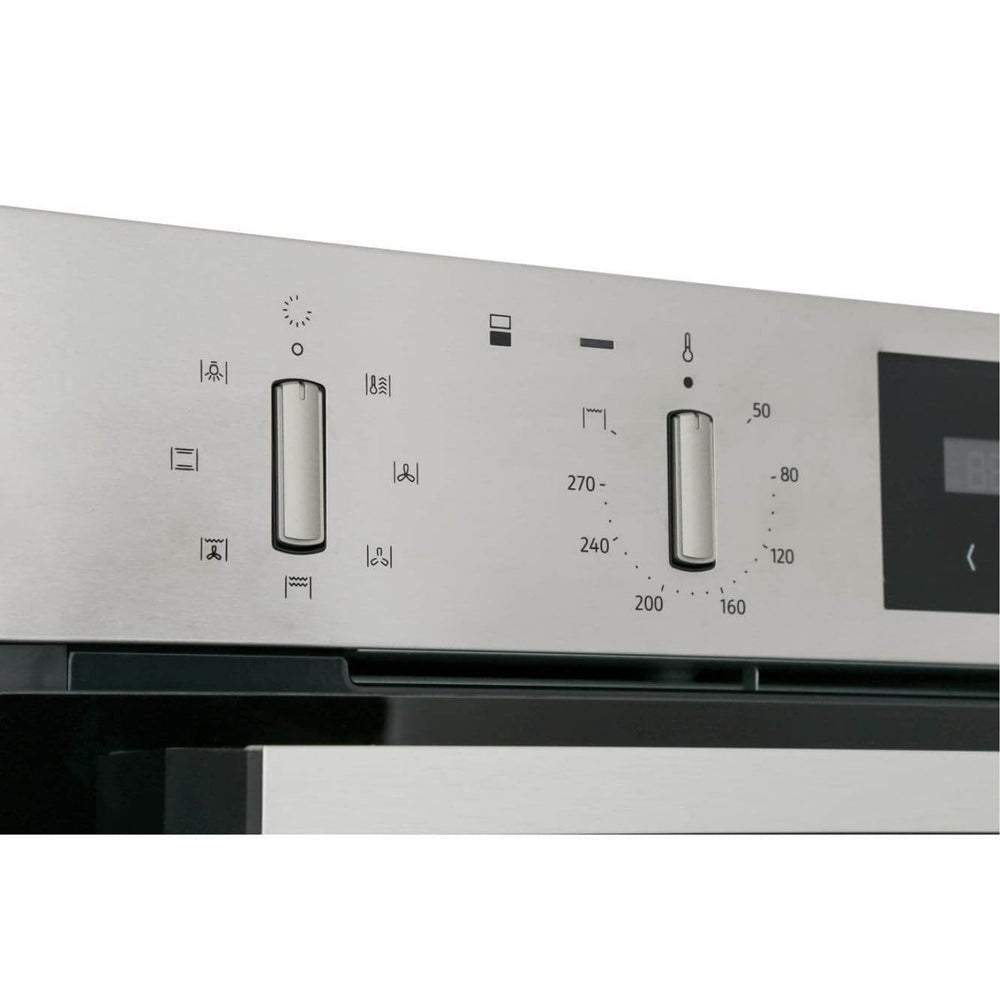 Neff U1GCC0AN0B Built In Electric Double Oven - Black & Steel - Atlantic Electrics - 39478296314079 