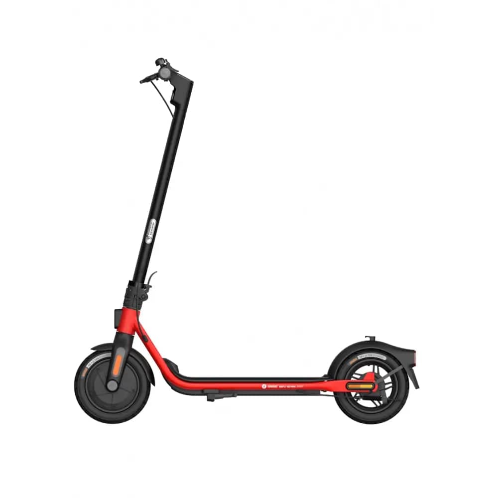 Ninebot D18E Kickscooter Powered by Segway, Electric Folding, 10-inch Air Tyres, 15.5mph - Black & Red - Atlantic Electrics - 39478294675679 