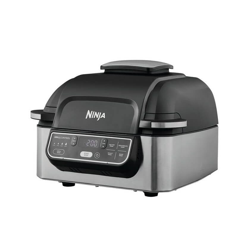 Ninja AG301UK Foodi Health Grill & Air Fryer Black/Stainless Steel | Atlantic Electrics - 39478297166047 