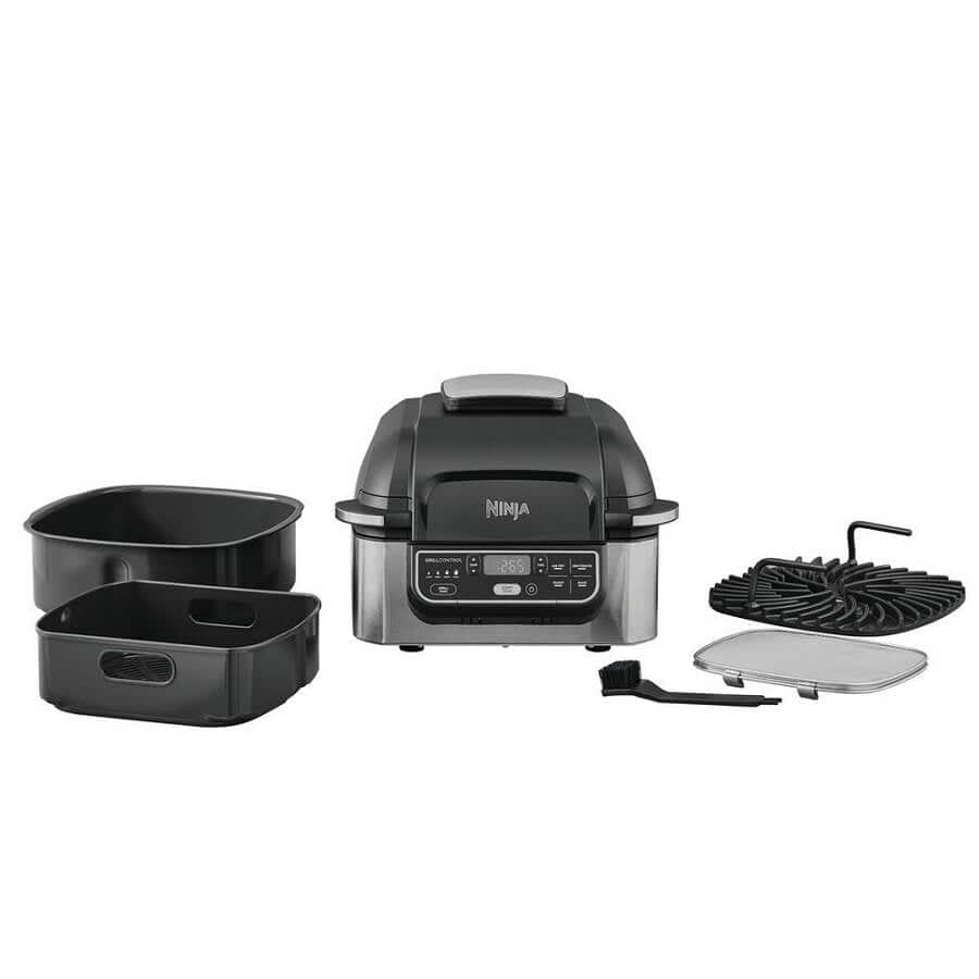 Ninja AG301UK Foodi Health Grill & Air Fryer Black/Stainless Steel -  Atlantic Electrics