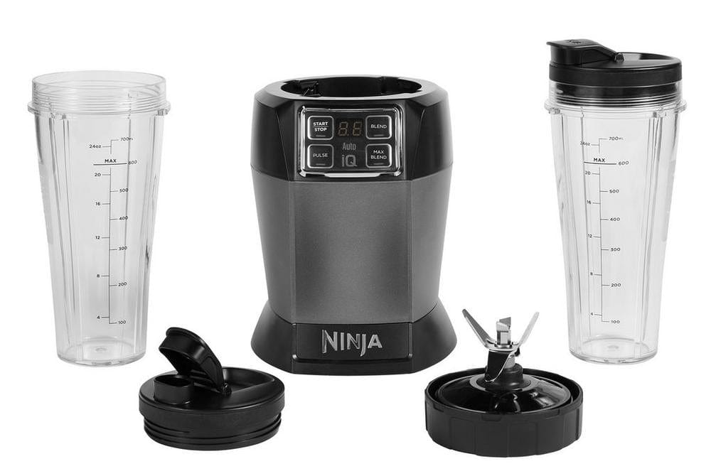 Ninja BN495UK Blender with Auto-iQ - Black-Sliver | Atlantic Electrics