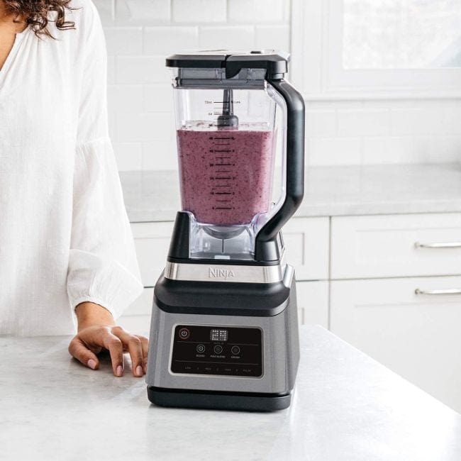 Ninja BN750UK 2-in-1 Blender with Auto-iQ - Black-Sliver | Atlantic Electrics - 39478299656415 