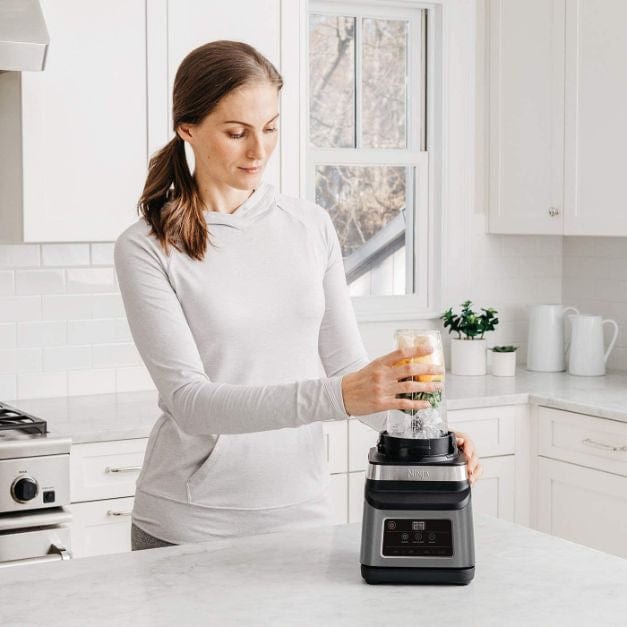 Ninja BN750UK 2-in-1 Blender with Auto-iQ - Black-Sliver | Atlantic Electrics - 39478299623647 
