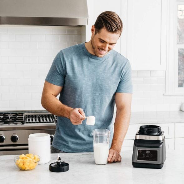 Ninja BN750UK 2-in-1 Blender with Auto-iQ - Black-Sliver | Atlantic Electrics - 39478299820255 