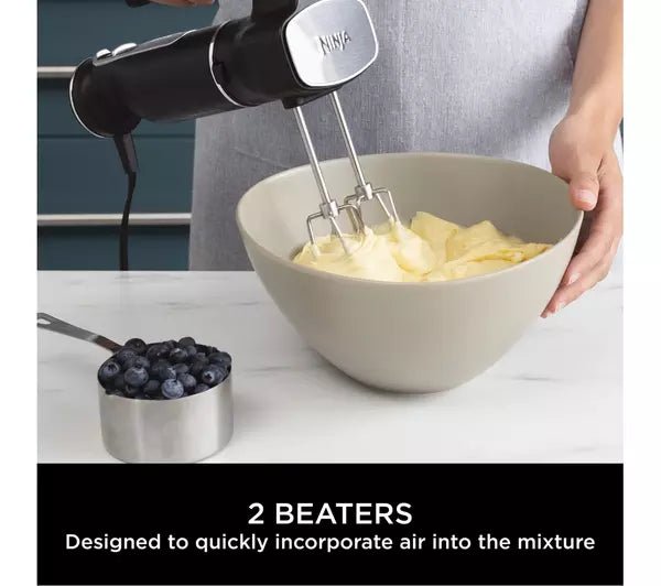 Ninja Foodi 2-in-1 CI090UK Hand Blender & Mixer, Silver/Black | Atlantic Electrics - 39674455195871 