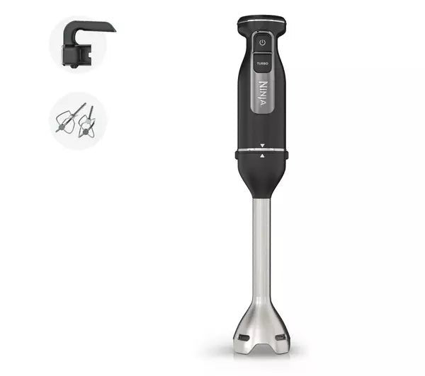 Ninja Foodi 2-in-1 CI090UK Hand Blender & Mixer, Silver/Black | Atlantic Electrics