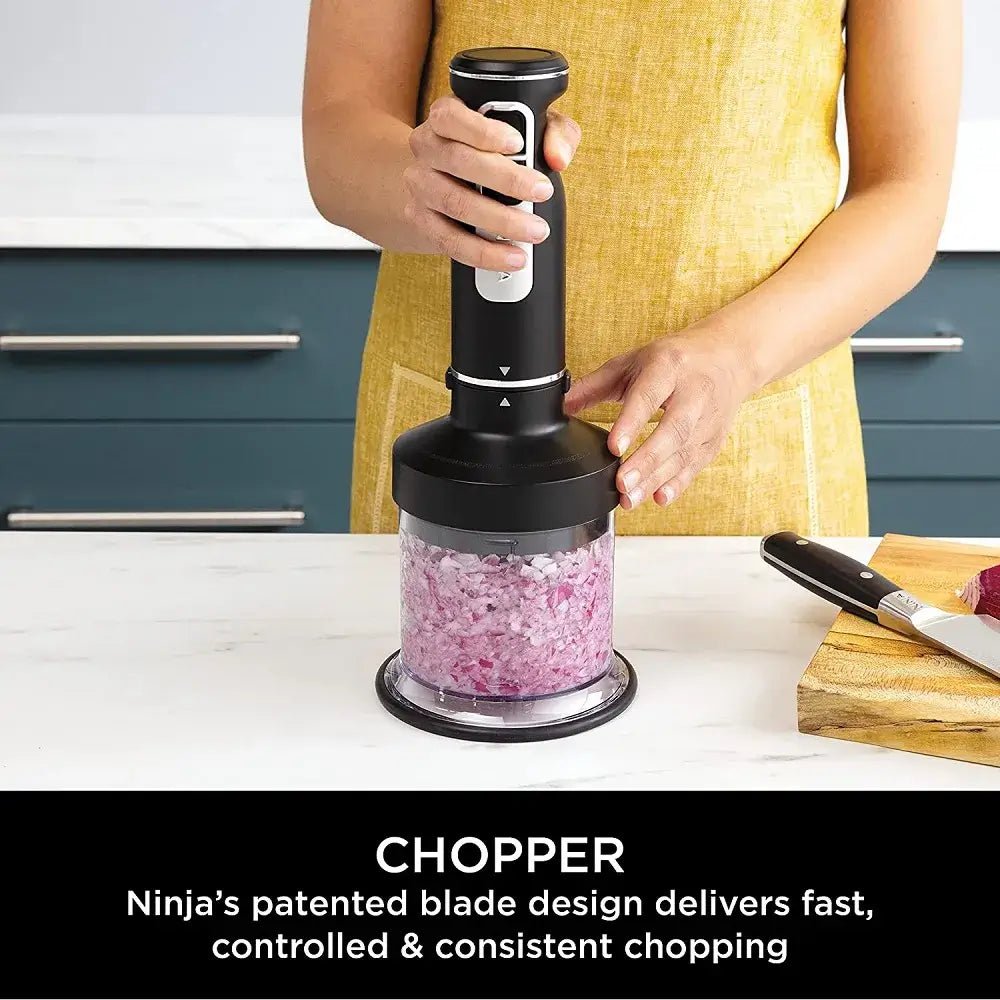 Ninja Foodi CI100UK 3-in-1 Hand Blender, Mixer & Chopper - Black | Atlantic Electrics - 39674454442207 