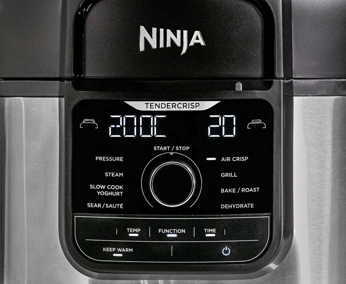 Ninja Foodi 9-in-1 Multi-Cooker 6L OP350UK Black-Silver | Atlantic Electrics