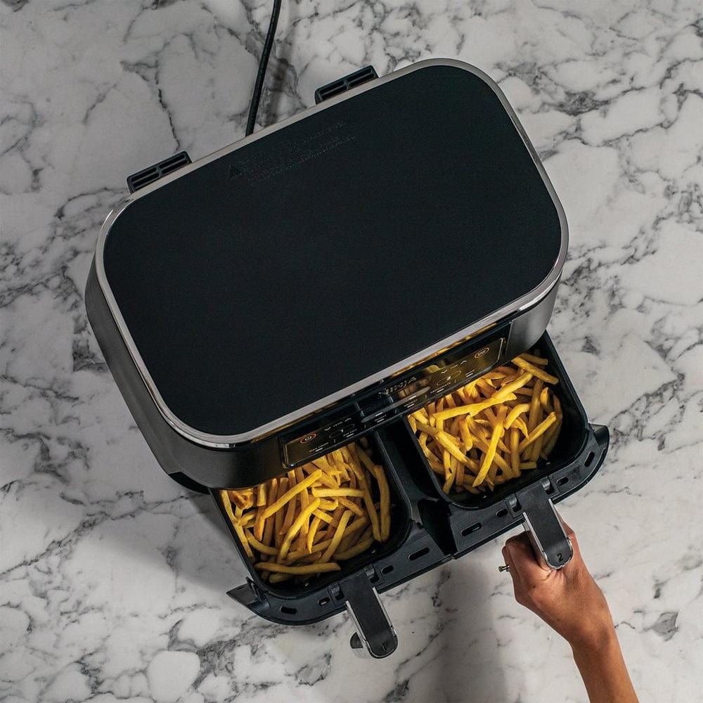 Ninja Foodi AF300UK 7.6L Dual Zone Air Fryer and Dehydrator - Black | Atlantic Electrics - 39478298673375 