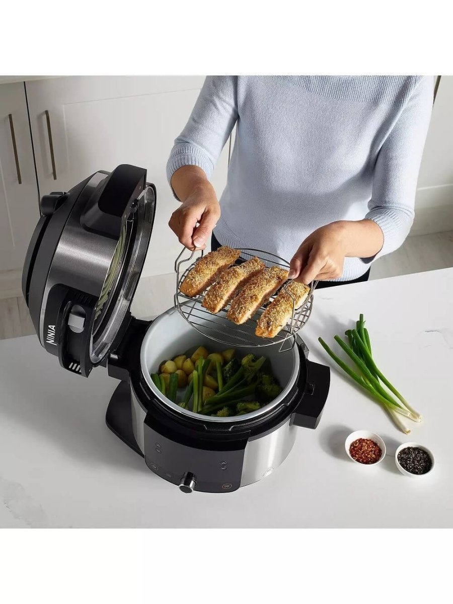 Ninja Foodi OL550UK 11-in-1 SmartLid Multi-Cooker 6L Black | Atlantic Electrics - 39478297690335 