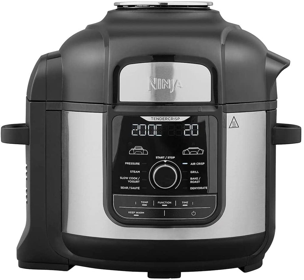 Ninja Foodi OP500UK 7.5L 9-in-1 Multi Pressure Cooker and Air Fryer - Black-Stainless Steel | Atlantic Electrics - 39478296871135 