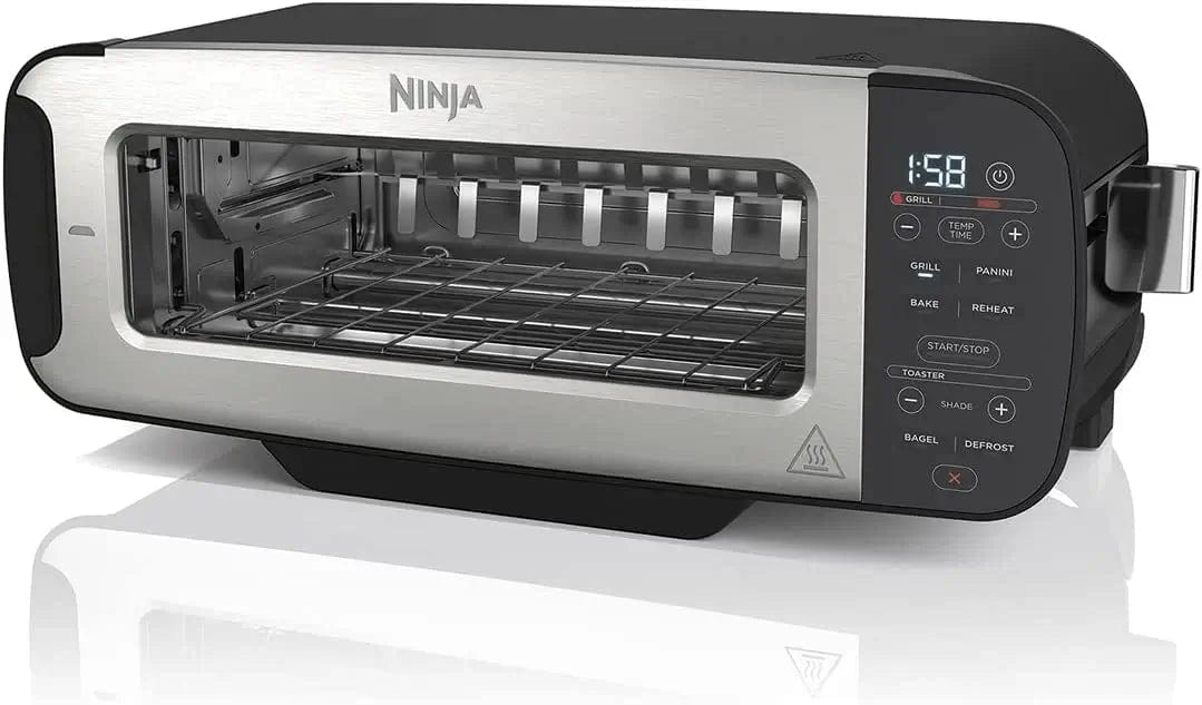Ninja Foodi ST200UK 3-in-1 2-Slice Toaster, Grill and Panini Press - Black - Atlantic Electrics