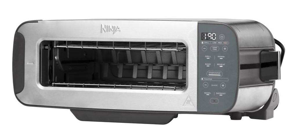 Ninja Foodi ST202UK 3-in-1 2-Slice Toaster, Grill and Panini Press - Stainless Steel | Atlantic Electrics - 39478300737759 