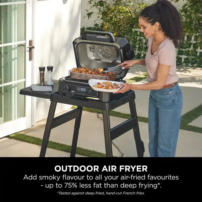 Ninja OG850UK Woodfire Pro XL Electric BBQ Grill & Smoker - Black/Grey | Atlantic Electrics - 41389681901791 