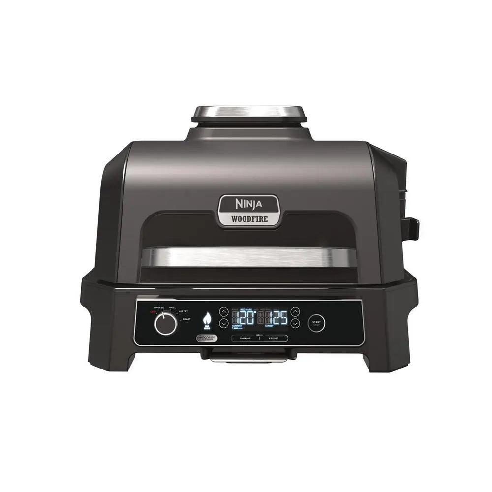 Ninja OG850UK Woodfire Pro XL Electric BBQ Grill & Smoker - Black/Grey | Atlantic Electrics - 41389681836255 