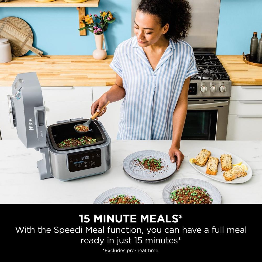 Ninja Speedi ON400UK Rapid Multi Cooker and Air Fryer, 5.7L Grey | Atlantic Electrics - 39614809604319 