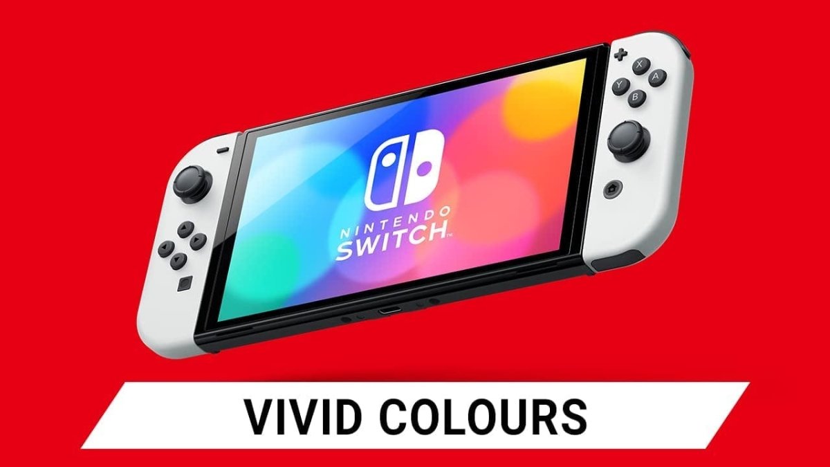 Nintendo Switch OLED Games Console - White | Atlantic Electrics