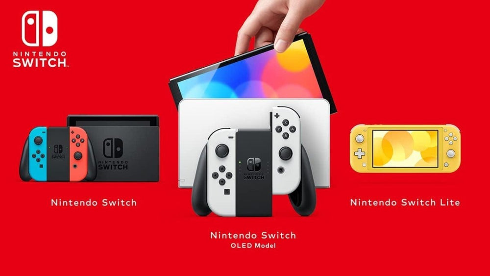 Nintendo Switch White OLED Console Games Bundle - With Free Gaming Headset + Travel Pack | Atlantic Electrics - 39478307979487 